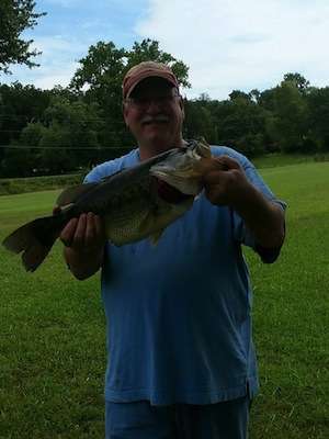 Jim Petrous bagged this 9.3-pound beauty from a private pond in Stafford, Va., on Aug. 27, 2013. 
