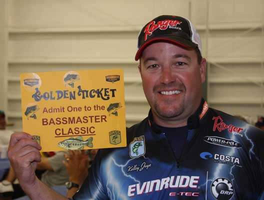 Kelley Jaye of Dadeville is an Alabama pro looking for his first Classic appearance after his rookie year with the Elites. Jaye thinks 65 pounds should do it this week on Okeechobee.