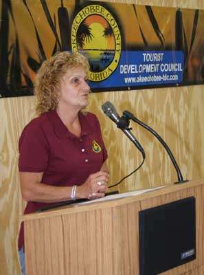 Kathy Scott, the Okeechobee County Tourism Coordinator, welcomed the anglers to the lake. The county hosts dozens of big bass tournaments every year and is one of the most hospitable venues for bass anglers in the entire country.