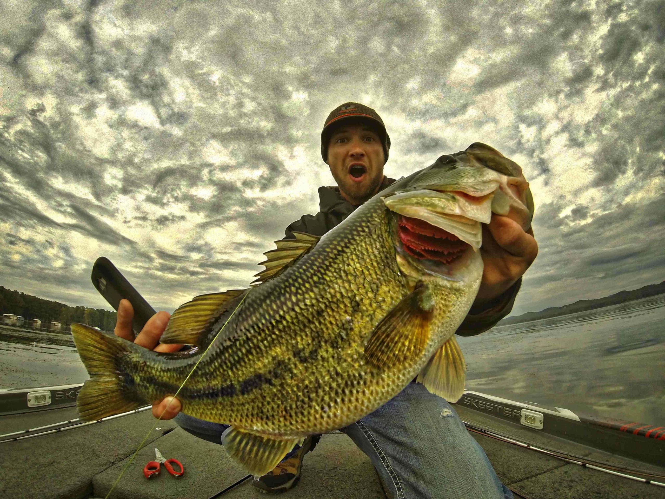 This is one example of why the 2014 Bassmaster Classic qualifiers are so anxious to get to Alabama's Lake Guntersville. Palaniuk caught this 6-pounder last year during a day of pre-practice. 