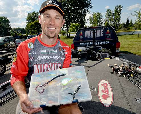 John Crews relies on baits that he designed when hunting for mega largemouth bass.