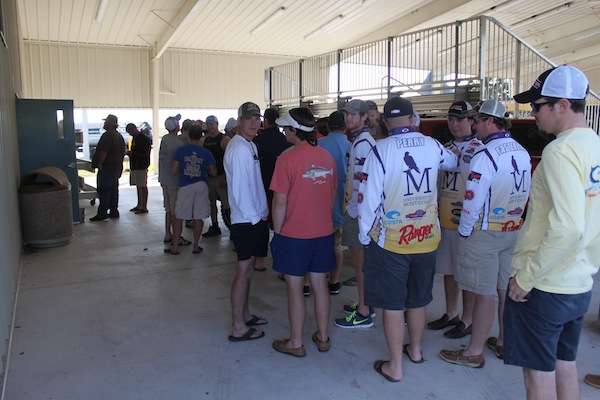 Collegiate anglers line up for a shot at the Carhartt College Series Southern Regional on Lake Okeechobee. 