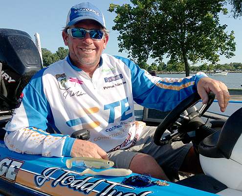 J. Todd Tucker slams big largemouths with swimbaits in clear water and a chattering jig in stained water.