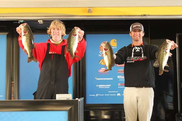 <p>Taylor Minick and Landon Tucker of Valdosta State University had 15-0 for 15th place.</p>
