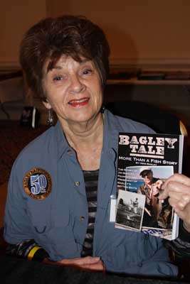 <p>Jim Bagley's widow, Vera (his fifth and last wife), was at the Daytona Beach show selling and signing her book about her late husband, <em>Bagley Tale</em>.</p>
