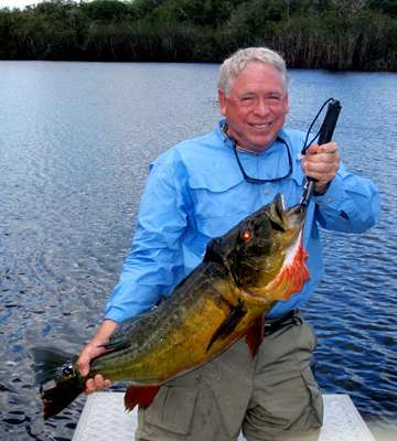 <p>Bryanâs 21 1/2-pounder was the trophy of the trip. It hit a small Rapala X-Rap SubWalk plug along a tree line. </p>