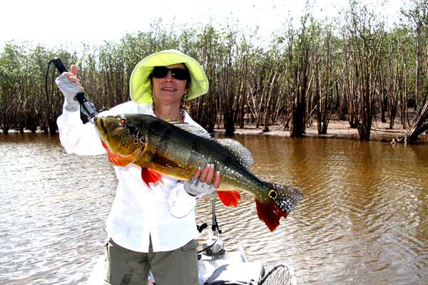 <p>Helen Thurber is a frequent fishing partner with her husband, Cooper, and sheâs obviously an accomplished angler. </p>
