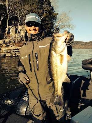 <p>I spent a few days on Lake Guntersville for the first time before our Jan. 1 off limits period and I'm glad I did. I mainly drove around learning where proven areas were in relation to the Bassmaster Classic launch site, but I also did some fishing. I quickly figured a winter pattern (casting a Strike King football jig/Rage Craw) that held up throughout the lake, which told me Guntersville bass are pattern able. I also learned that in the past, early spring tournaments have been won in "areas" in which you camp. What approach will prevail in February? I'll let the conditions decide but for now, I will focus on keeping an open mind and knowing it's all or nothing at the 2014 Bassmaster Classic! â Chris Zaldain, Dec. 29, <strong><a href=