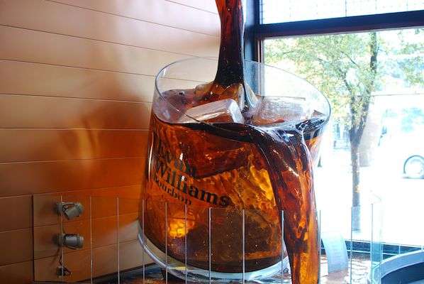 We were immediately warned not to try to drink this. The giant glass of bourbon in the lobby is not actual bourbon.