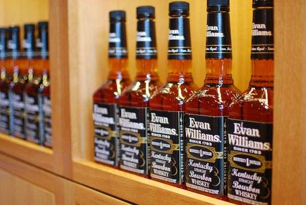There is no shortage of bourbon in the gift shop.