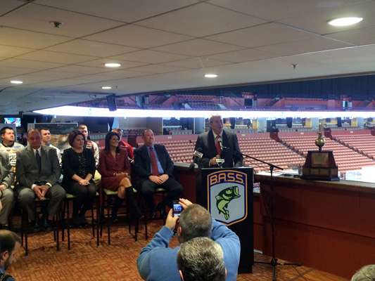 Chris Stone, president of Greenville CVB, was pleased to welcome the Bassmaster Classic in 2015.