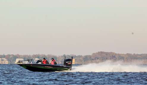 There was a lot of gas being burned early on Day One, as anglers tried to figure out the bass fishing puzzle on Lake Toho. 