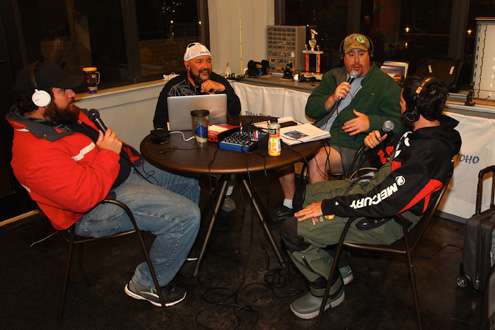 12th-place angler Joe Ventrello was the guest of Fishing Florida Radio before the morning launch.