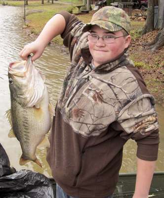 George Herbert IV
10 pounds, 6 ounces
private pond, Ga.
3/8-ounce Peanut Butter Pig & Jig with crawdad trailer

