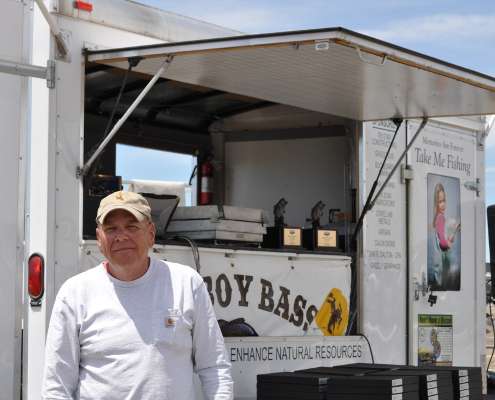 <p>Dave Richter, secretary of Cowboy Bass (Wyoming B.A.S.S. Nation) turned the chapter's weigh-in trailer into a versatile, fish-friendly weigh-in system.</p>
