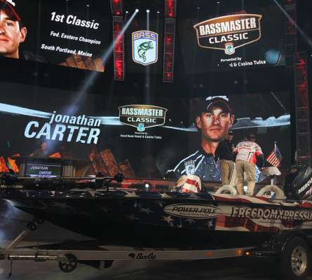 <p>12. Carter a Classic threat</p>
<p>Jonathan Carter, the first Maine angler to ever compete in the Bassmaster Classic, showed the world that B.A.S.S. Nation representatives are a strong force in the fishing world. The first-grade teacher caught limits on Oklahoma's Grand Lake O' the Cherokees, where many other anglers struggled, and <a href=