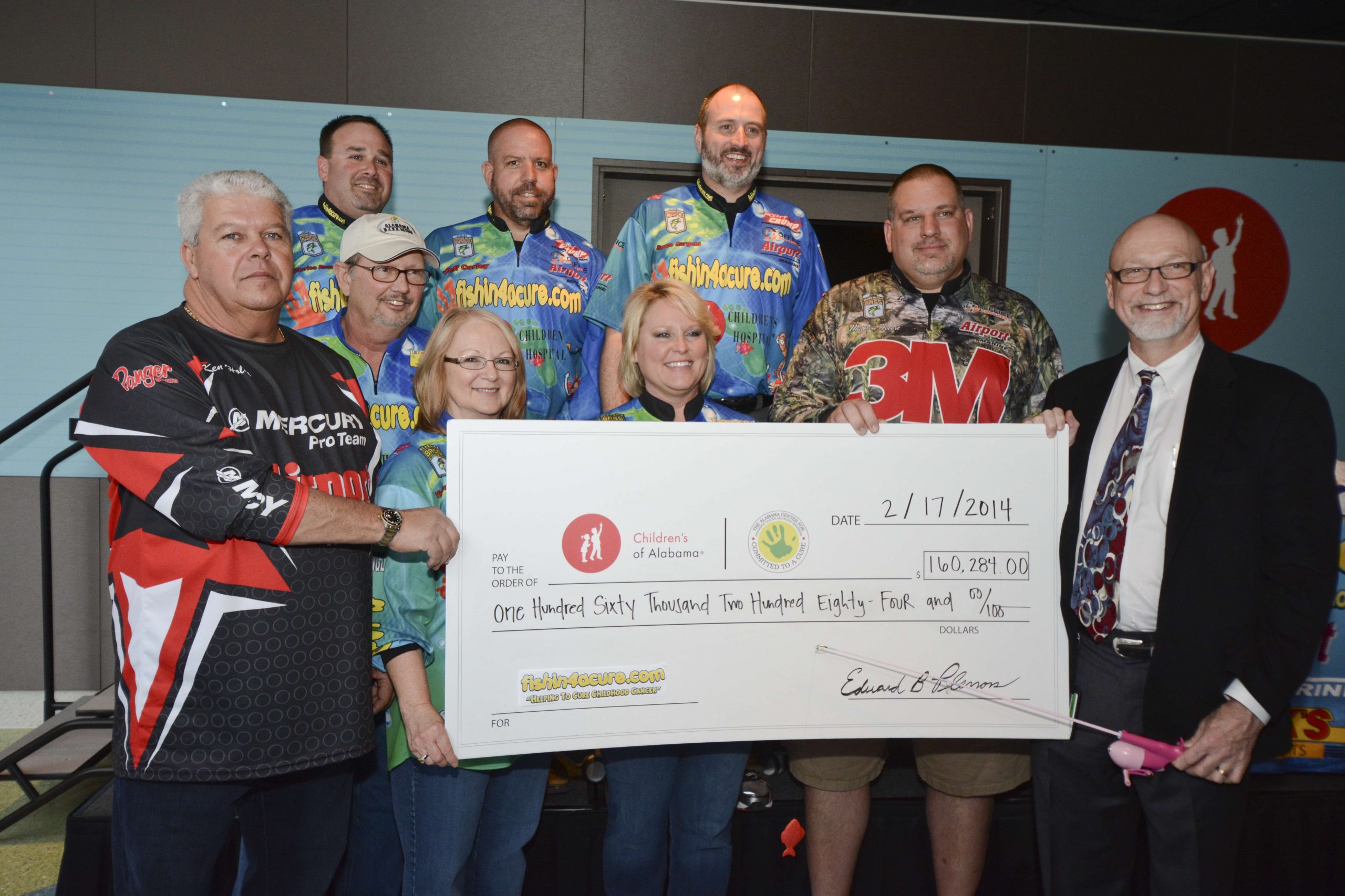 Funds were raised through the Alabama B.A.S.S. Nation's Fishin' For A Cure program.