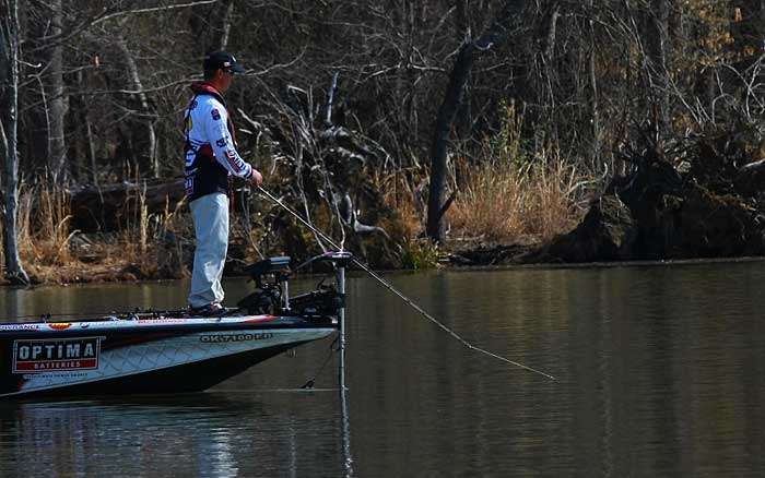 The Oklahoma pro gets back to fishing.