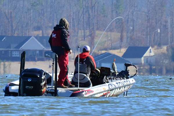 Terry Scroggins boats one on a lipless crankbait.