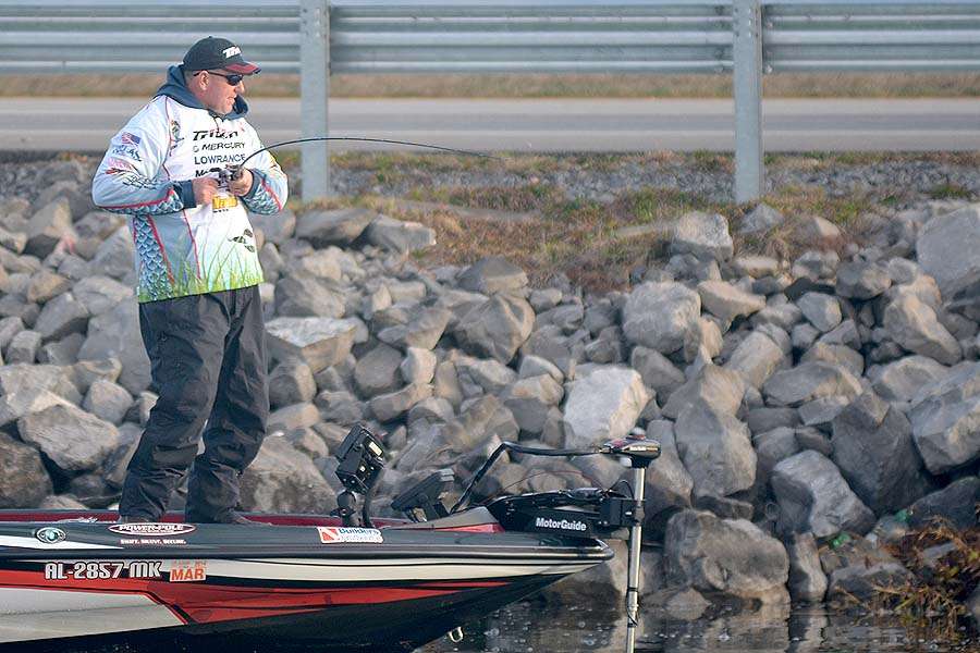 It takes only a few minutes of fishing to coax a hard strike from a good bass.