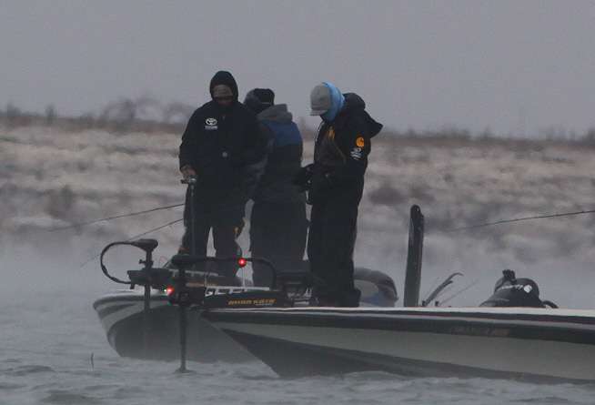 At least two boats thought this was a good spot to fish. 