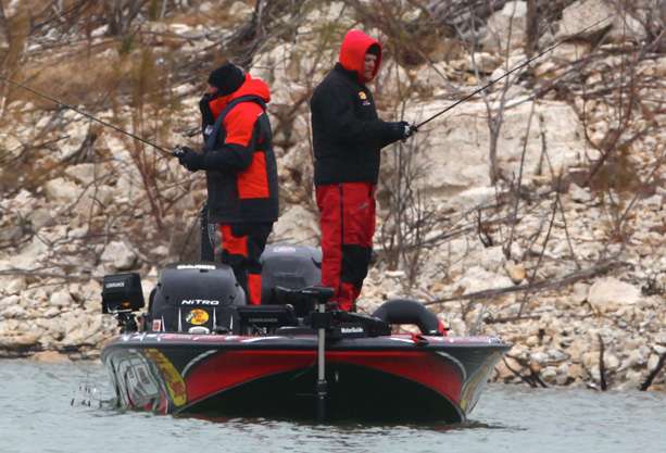 Chris Jones spent his morning in one of the major creeks on Lake Amistad. 