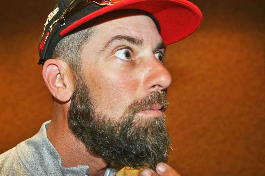 Mike Iaconelli showed up with a full beard and an intense look. âIâm always intense,â he said.