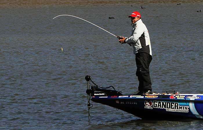 Dean Rojas found an off-the-beaten-path fishing spot on Day One.
