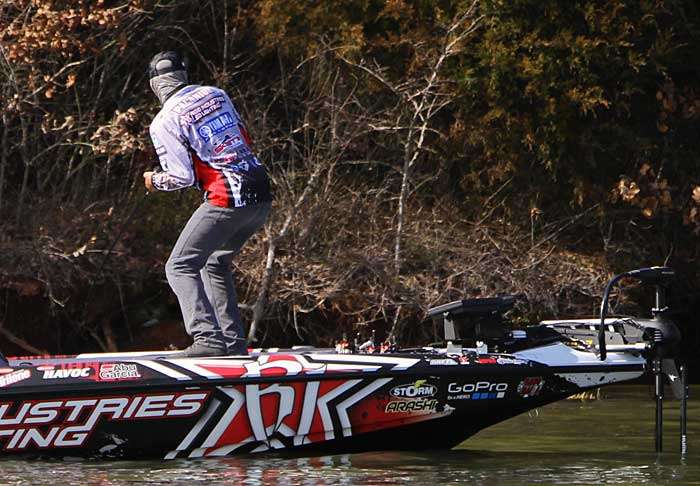 Brandon Palaniuk went to the bank on Saturday afternoon, and it paid off in a big way when he hooked up with this fish.