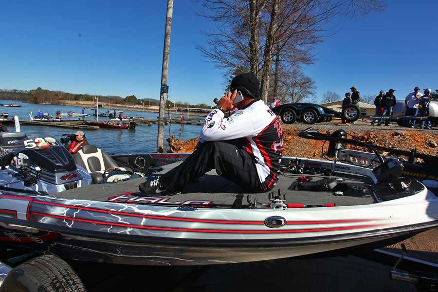 Tharp, who led the Classic after Day 1 with 27-8, was calm despite missing time on the water.