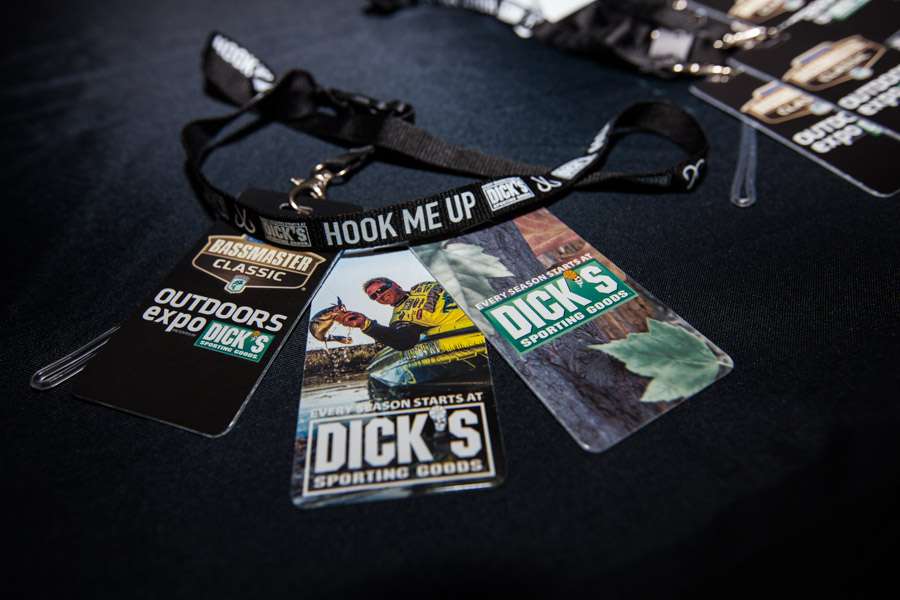The Dick's Sporting Goods booth.