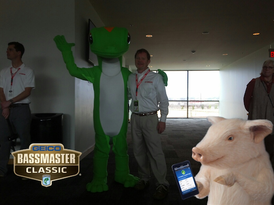 Dave Ittner of Yamaha meets the Gecko.