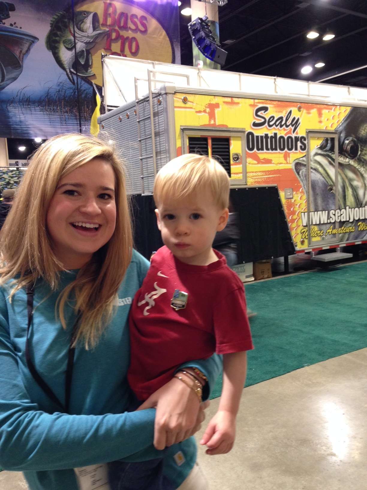 <p>B.A.S.S. employee Helen Northcutt with Asher, age 2. </p>
