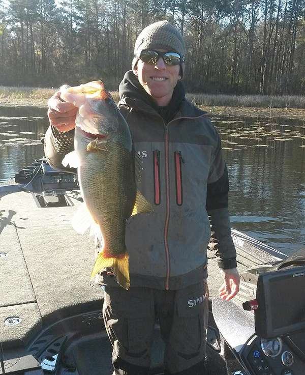 Kevin Hawk with a nice 5-pounder to start the day.