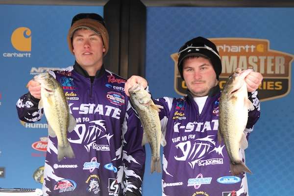 <p>Justin Berger and Cody Santel of Murray State had 2 fish for 7-5.</p>
