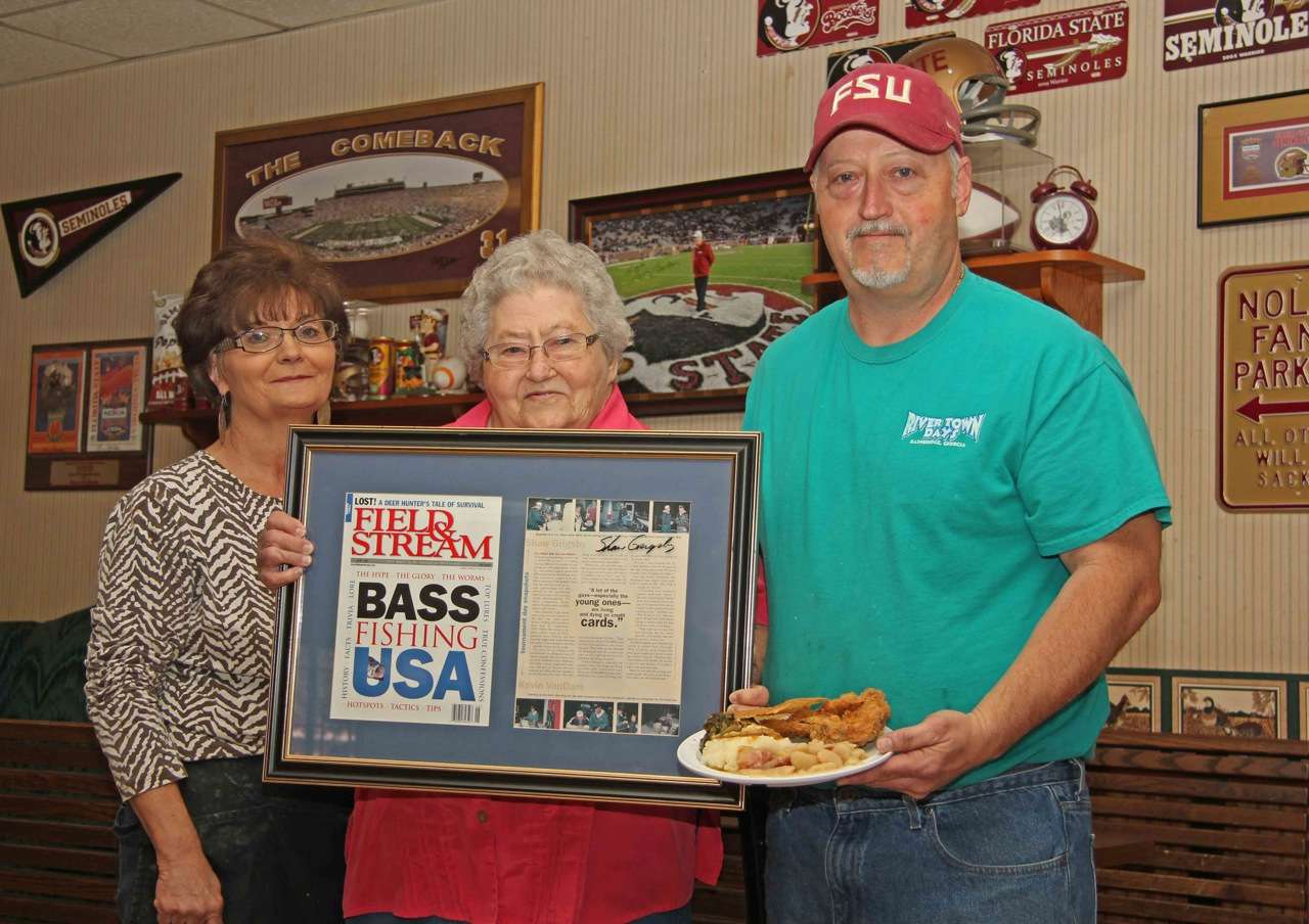 <b>ONE</b> place tournament leader Shaw Grigsby eats breakfast nearly every morning heâs at Lake Seminole is Bettyâs Cafeteria. Located at 1500 Dothan Highway in Bainbridge, just a short hop from the launch ramp; youâll find Shaw there nearly every morning, along with founder Betty, her daughter Lois, and son Mike. An old <i>Field & Stream </i>story autographed by Grigsby hangs framed on the wall, along with lots of Florida State signage. Theyâre also open for lunch. 