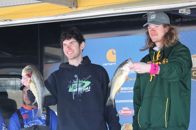 Justin Brown and Brody Layher with 2 for 6-5. 