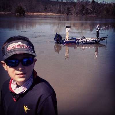 <p>"Can't beat these seats for the #bassmasterclassic with <a href=