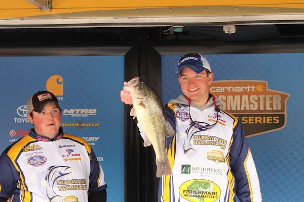 <p>Logan Thomas and Ryan Kirkpatrick had one fish for 5-8.</p>
