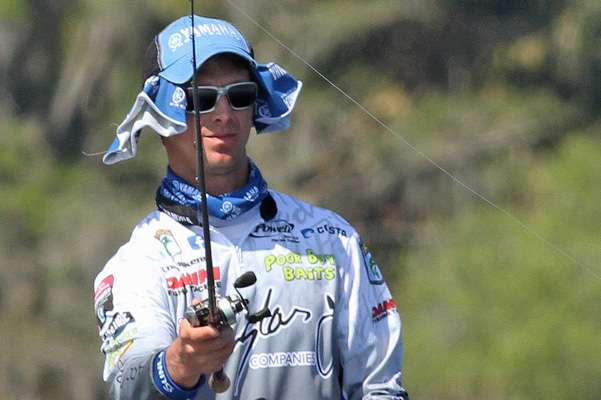 Chad Pipkens fishes with a new brand of head gear.