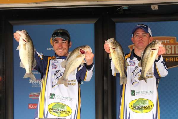 <p>Lance Freeman and Seth Brock of Murray State University caught 13-1 on Day 1 for 5th place. </p>
