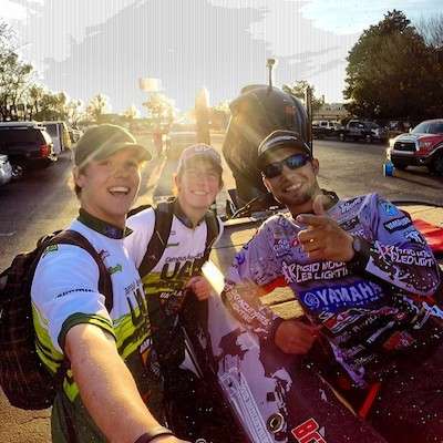 <p>"#gopro selfie with the man BP at the #bassmasterclassic" -- <a href=