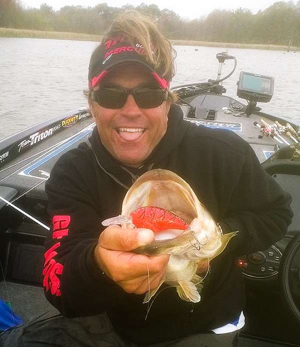 Byron Velvick shows his excitement after landing this giant.