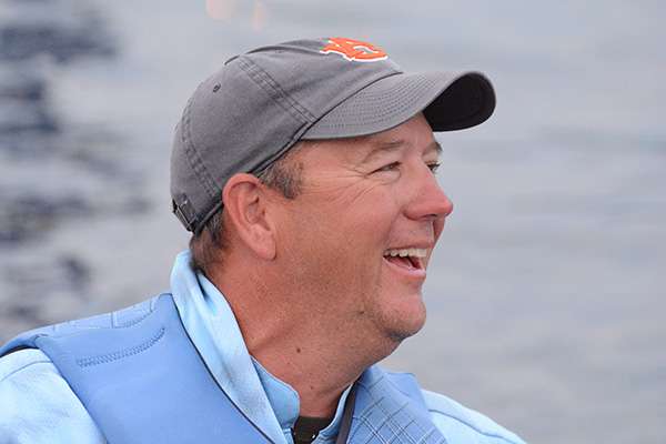 Steve Kennedy happy to be fishing on the St. Johns River.