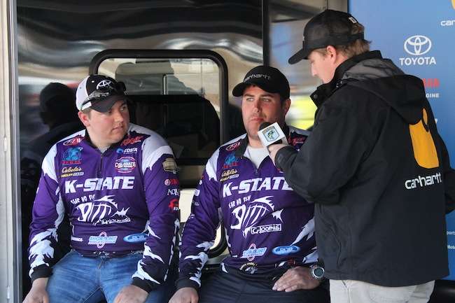 Only a few anglers remain. Kansas State holds on to the hot seat. 