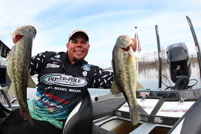 <p> </p>
<p><strong>3. Topwater</strong></p>
<p>Lane has been tweaking a prototype topwater walking bait from Luck âEâ Strike that will be labeled under his Fast Lane name along with the Tube and others. âItâs a big walking bait, and when the shad are spawning, thereâs a tendency for those bigger bass to go after a walking bait because it looks like the biggest shad. Theyâre best around bluff walls.â</p>
