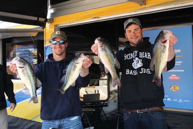 Mark Hugus and Cody Hahner had 13-3 on Day 2 to bring their two-day total to 32-13.