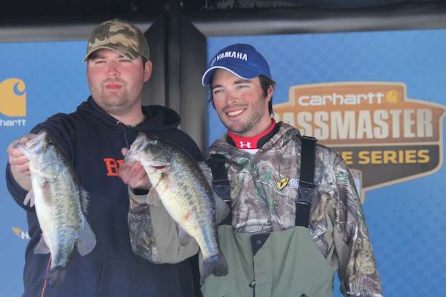 Dan Martin and Tyler McCune finish 14th with 15-15 for two days and snag the last qualifying spot for the 2014 Carhartt College Series National Championship. 