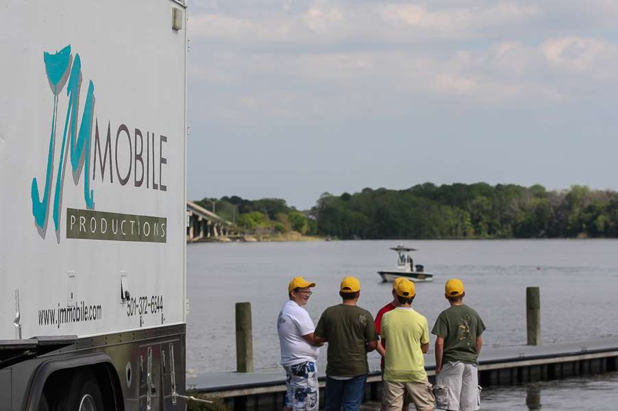The JM Mobile Productions truck is where all the great footage is edited for Bassmaster Television on ESPN 2.