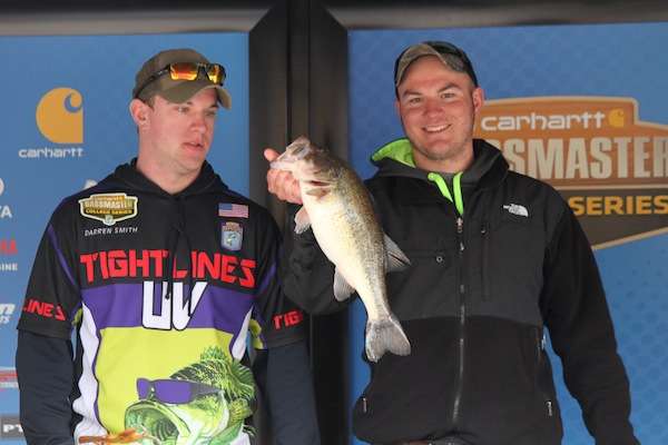 <p>Andrew Schoenekase and Darren Smith of the University of Central Missouri had one fish for 4-4. </p>
